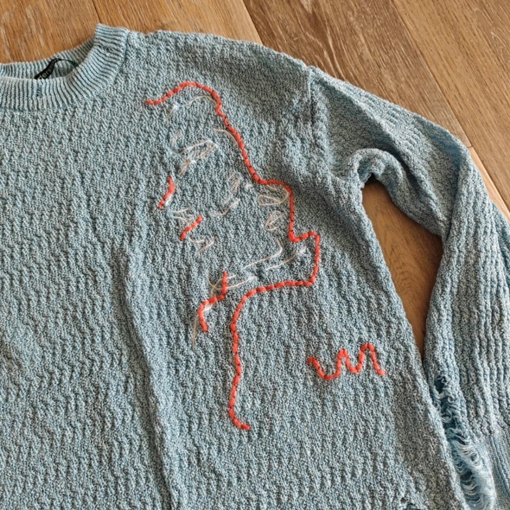 Andersson Bell Face Embroidered Sweater - Picture 2 of 8